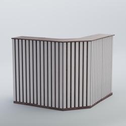 Ресепшен Г-образный серии ПРИЛИВ №4, Ясень Анкор темный + Ясень Анкор светлый