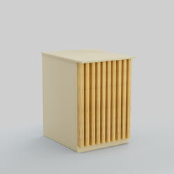 Ресепшен - стол узкий серии ВЕРТИКАЛЬ №9, Крем Вайс и Дуб Золотистый