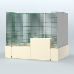 Павильон ИСТРА (глубина витрин-300мм) №2г (4, 32 кв.м), Крем Вайс