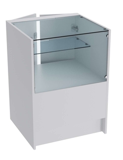 Прилавок из ДСП ЭКОНОМ №3 (600 мм) с дверцами, Серый