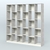 Стеллаж из ДСП серии ЛОФТ №16-1 Метрополитан Грей + Белый