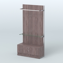 Система ЭЛЕГАНТ №7 с ДСП и тумбой T21 (1200 мм), Ясень Анкор темный