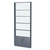 Стеллаж из ДСП с 4-мя полками 100x900 мм серии LEVEL-4 №8-1 (З/C - СТЕКЛО) Темно-Серый