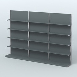 Система ЭЛЕГАНТ №7 пристенная с ДСП (3600 мм), Темно-Серый