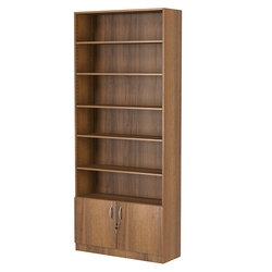 Стеллаж из ДСП с 5-ю полками 300x900 мм серии LEVEL-5 №12 (З/C - ДВП), Орех