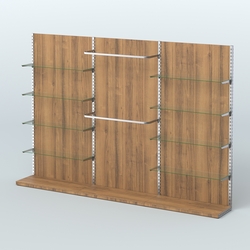 Система ЭЛЕГАНТ №6 пристенная с ДСП (3600 мм), Орех