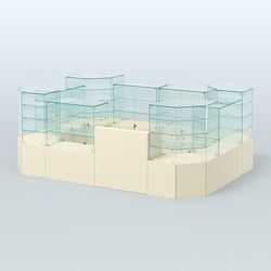 Павильон ИСТРА в центр зала №10а (закрытый) (8, 32 кв.м), Крем Вайс