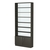 Стеллаж из ДСП с 6-ю полками 250x900 мм серии LEVEL-6 №11-1 (З/C - СТЕКЛО) Черный