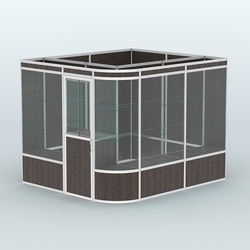 Павильон из профиля угловой №5а (5,5 кв.м), Дуб Венге