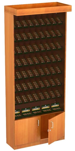 Витрина для сигарет и сигар №1 (с тонированным стеклом), Дуб Сонома