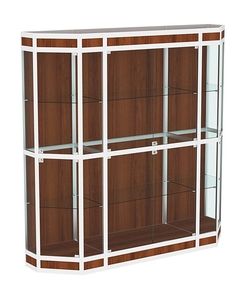 Витрина из профиля Трапеция №7 (2-ух метровая), Орех