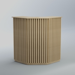 Ресепшен угловой серии ВЕРТИКАЛЬ №3, Дуб сонома