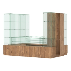 Павильон ИСТРА островной №7б (4, 86 кв.м), Дуб Канзас коричневый