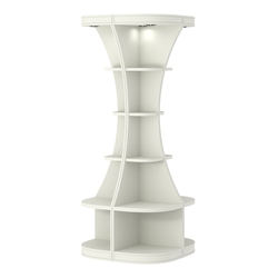 Островной высокий стеллаж ГАРАНТ №1, Белый