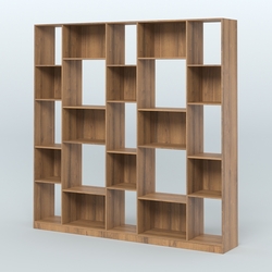 Стеллаж из ДСП серии ЛОФТ №17-1, Орех