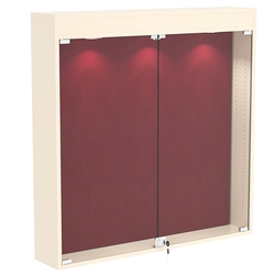 Витрина настенная БАРОН для медалей №4-4А, Крем Вайс + 07 Red