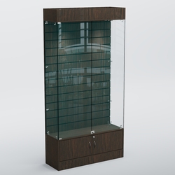 Витрина СЕТЬ №3 с экономпанелью, Дуб Венге