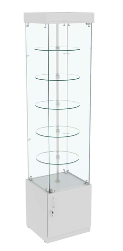Витрина Ротация с вращающимися полками №502, Серый