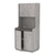 Офисная мини-кухня ЭЛЕГИЯ №1А Бетон Чикаго светло-серый F186 ST9