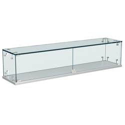 Витрина Истра настольная мини №3-2 с распашными дверками, Серый