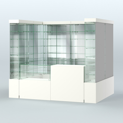 Павильон ИСТРА (глубина витрин-300мм) №2б (4, 32 кв.м), Белый