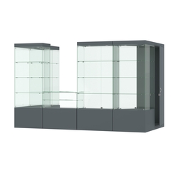 Павильон ИСТРА пристенный №2б (5, 87 кв.м), Темно-Серый