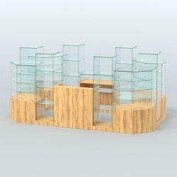 Павильон ИСТРА в центр зала №9 (открытый) (6, 8 кв.м), Дуб Золотистый