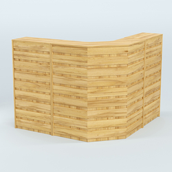 Ресепшен Г-образный серии ПРАЙМ №4А, Дуб Золотистый