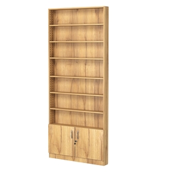 Стеллаж из ДСП с 6-ю полками 100x900 мм серии LEVEL-6 №8 (З/C - ДВП), Дуб Золотистый