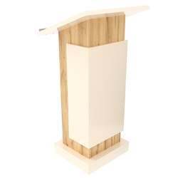 Кафедра для выступлений Конференс №13, Дуб Золотистый Крем Вайс