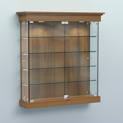 Витрина для музеев "Коллекция" настенная №2-4, Орех