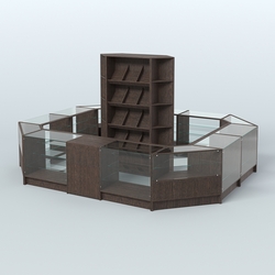 Торговый Островок "Эконом" №14 (13, 3 кв.м), Дуб Венге