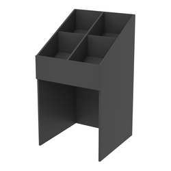 Корзина для распродаж из ДСП наклонная, Черный