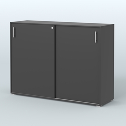 Тумба с раздвижными фасадами Тиана, Черный