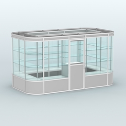 Павильон из профиля островной №4а, Серый