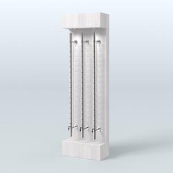 Стенд из ДСП с подсветкой для продажи очков №1 (З/Д), Ясень Анкор светлый