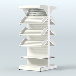 Островной высокий стеллаж для хлеба и выпечки Феникс №9, Белый