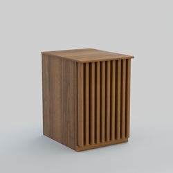 Ресепшен - стол узкий серии ВЕРТИКАЛЬ №9, Орех