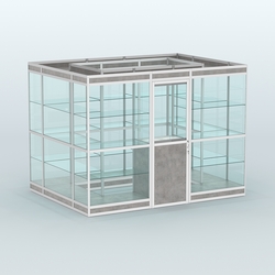 Павильон из профиля островной №1в, Бетон Чикаго светло-серый F186 ST9