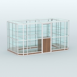 Павильон из профиля островной №3г, Орех