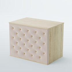 Ресепшен - стол БАРОН №3 (карета золото), Дуб сонома + 02 Beige