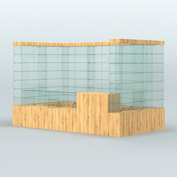 Павильон ИСТРА (глубина витрин-300мм) №3а (5, 94 кв.м), Дуб Золотистый