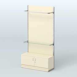 Система ЭЛЕГАНТ №7 с ДСП и тумбой T21 (1200 мм), Крем Вайс