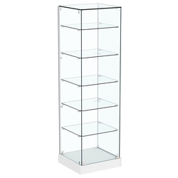 Витрина Хит продаж №501 (закрытая, задняя стенка - стекло), Белый