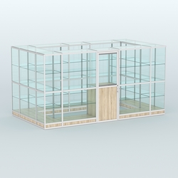 Павильон из профиля островной №2г, Дуб Сонома