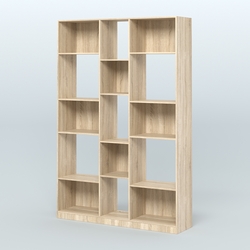 Стеллаж из ДСП серии ЛОФТ №14-1, Дуб Сонома