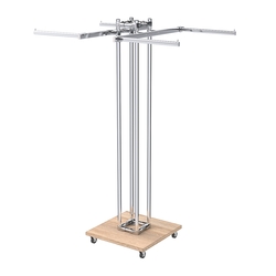 Торговое вешало для одежды двустороннее КОНТУР №K1-1Ц-КПХ, Дуб Сонома