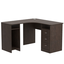 Стол угловой с ящиками СУ-03-П (правосторонний), Дуб Венге