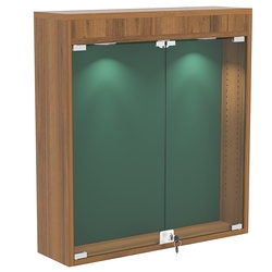 Витрина настенная БАРОН для медалей №1-3А , Орех + 10 Green