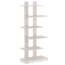 Стеллаж серии КУБ с четырьмя широкими полками №5, Ясень Анкор светлый - U31104